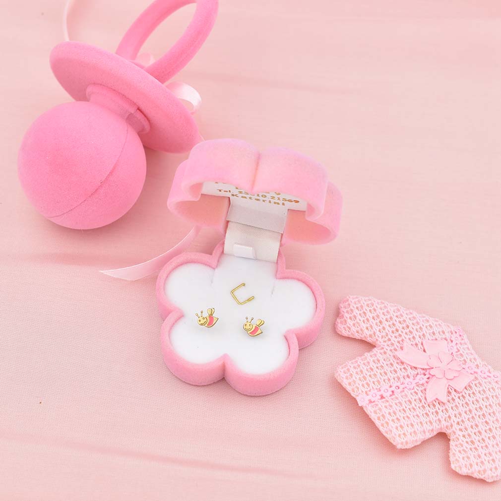 Χρυσά παιδικά σκουλαρίκια μέλισσες Κ9